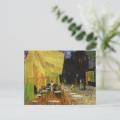 Van Gogh's Night Cafe Postkarte (Stehend Vorderseite)