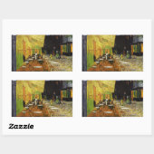 Van Gogh's Night Cafe Rechteckiger Aufkleber (Blatt)