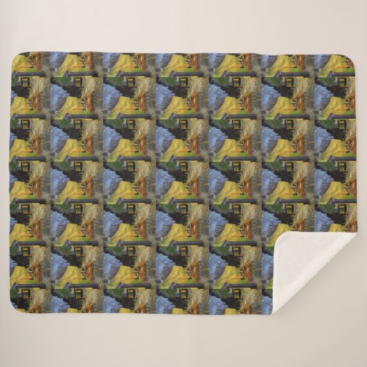 Van Gogh's Night Cafe Sherpadecke (Vorderseite (Horizontal))