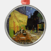 Van Gogh's Night Cafe Silbernes Ornament (Vorne)