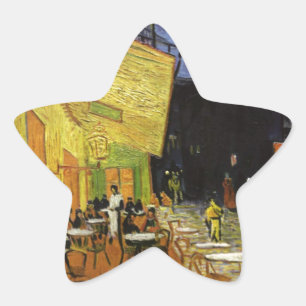 Van Gogh's Night Cafe Stern-Aufkleber
