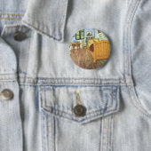 Van Gogh's Schlafzimmer in Arles Button (Beispiel)