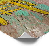 Van Gogh's Schlafzimmer in Arles Malerei Art Poster (Ecke)