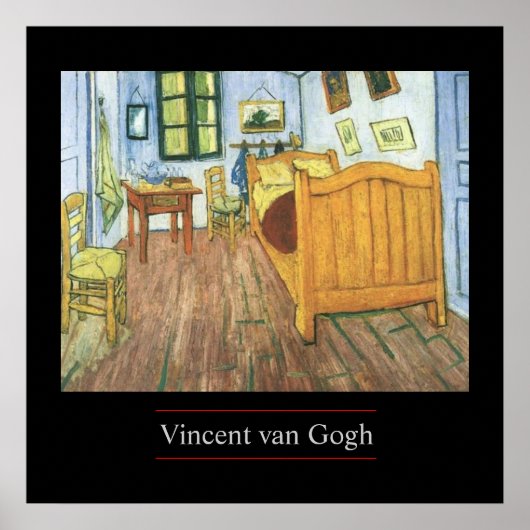Van Gogh's Schlafzimmer in Arles Poster Print (Vorne)