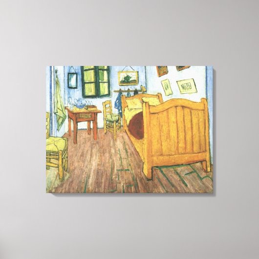 Van Gogh's Schlafzimmer in Arles Wrapped Canvas Leinwanddruck (Vorderseite)
