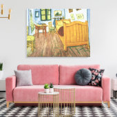 Van Gogh's Schlafzimmer in Arles Wrapped Canvas Leinwanddruck (Insitu (Wohnzimmer))