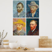 Van Goghs Selbstportraits Poster (Küche)