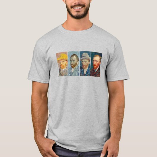Van Goghs Selbstportraits T-Shirt (Vorderseite)
