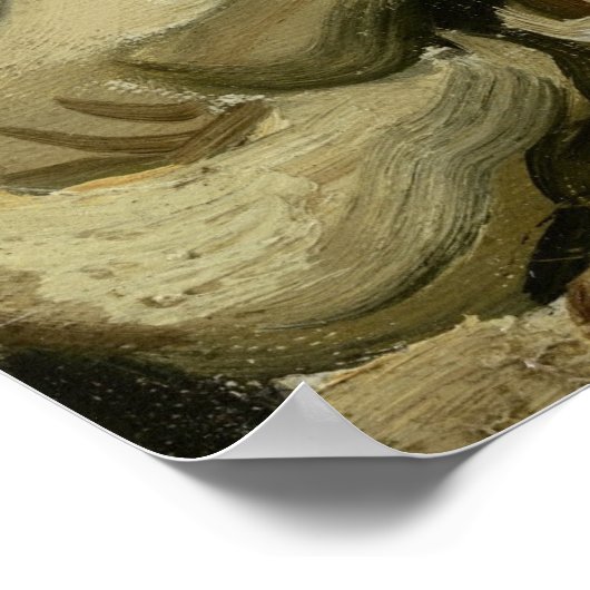 Van Gogh's Skeleton with a Burning Cigarette Poster (Ecke)