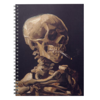 Van Gogh's Skeleton with Burning Cigarette Notizblock
