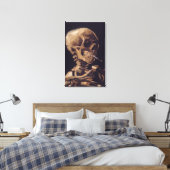 Van Gogh's Skelett mit brennender Zigarette Leinwanddruck (Insitu(Bedroom))