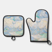 Van Gogh's sky background Ofenhandschuh & Topflappen-Set (Vorderseite)