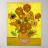 Van Gogh's Sonnenblumen Poster (Vorne)