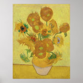 Van Gogh's Sonnenblumen Poster (Vorne)