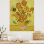 Van Gogh's Sonnenblumen Poster (Küche)