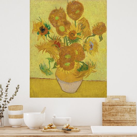 Van Gogh's Sonnenblumen Poster (Küche)