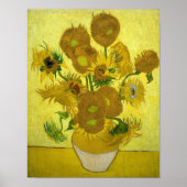 Van Gogh's Sonnenblumen Poster (Vorne)