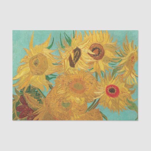 Van Gogh's Sonnenblumen Seidenpapier (Vorderseite)