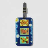 Van Gogh's Sonnenblumenserie Gepäckanhänger (Vorderseite Vertikal)