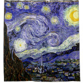 Van Gogh's Starry Night, 1889 Duschvorhang (Vorderseite)