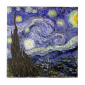 Van Gogh's Starry Night, 1889 Fliese (Vorderseite)