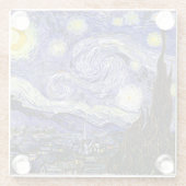Van Gogh's Starry Night, 1889 Glasuntersetzer (Rückseite)