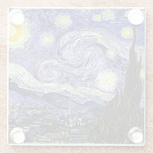 Van Gogh's Starry Night, 1889 Glasuntersetzer (Rückseite)