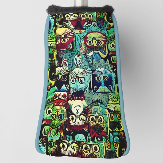 Van Gogh's Starry Night, 1889 Golf Head Cover Golf Headcover (Rotieren 90)