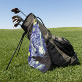 Van Gogh's Starry Night, 1889 Golfhandtuch (Gras)