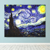 Van Gogh's Starry Night, 1889 Leinwanddruck (Insitu (Holzboden))