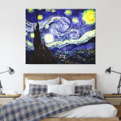 Van Gogh's Starry Night, 1889 Leinwanddruck (Insitu (Schlafzimmer))