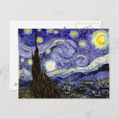 Van Gogh's Starry Night, 1889 Postkarte (Vorne/Hinten)