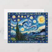 Van Goghs Starry Night Art Inspiriert Postkarte (Vorne/Hinten)