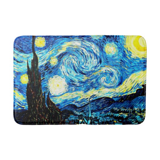 Van Gogh's Starry Night Badematte (Vorderseite)