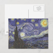 Van Gogh's Starry Night Classic Malerei Postkarte (Vorne/Hinten)