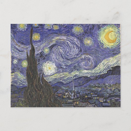 Van Gogh's Starry Night Classic Malerei Postkarte (Vorderseite)