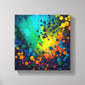 Van Gogh's Starry Night - Dot Art Wall Art Leinwanddruck (Vorderseite)