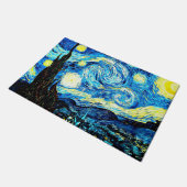 Van Gogh's Starry Night Fußmatte (Schrägansicht)