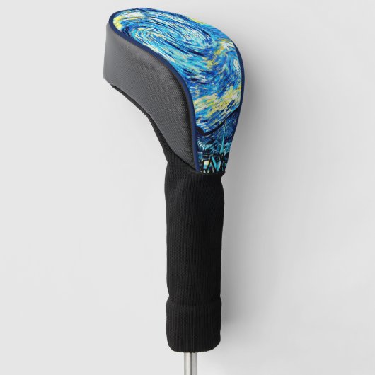 Van Gogh's Starry Night Golf Headcover (angewinkelt)