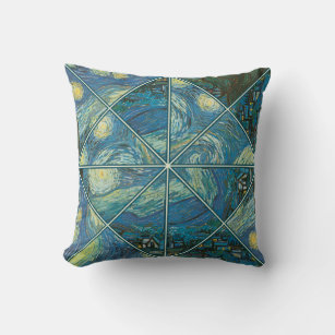 Van Gogh's Starry Night Kaleidoscope Pillow Kissen