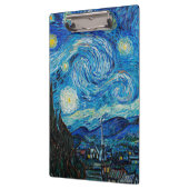 Van Gogh's Starry Night Klemmbrett (Links)