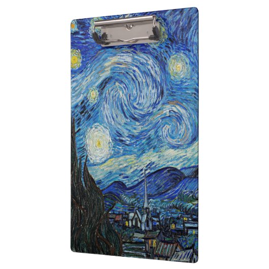 Van Gogh's Starry Night Klemmbrett (Links)