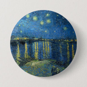 Van Gogh's Starry Night Over the Rhone Button