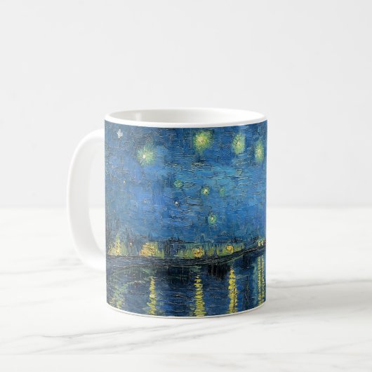 Van Gogh's Starry Night Over the Rhone Kaffeetasse (Vorderseite Links)