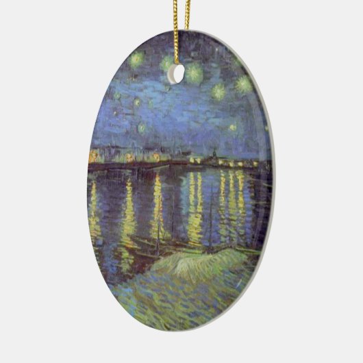 Van Gogh's Starry Night Painting Keramikornament (Links)