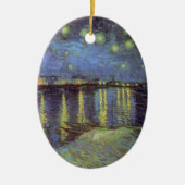 Van Gogh's Starry Night Painting Keramikornament (Vorne)