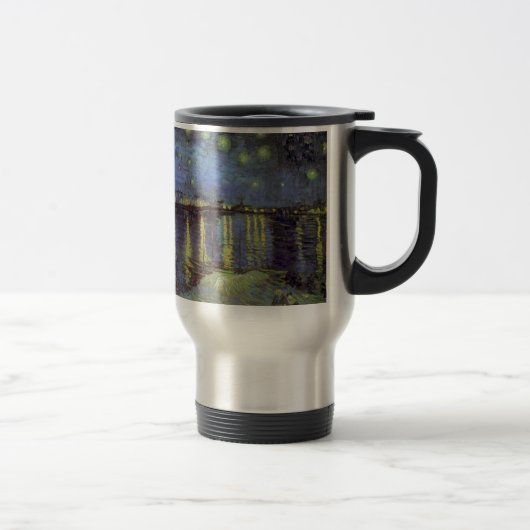 Van Gogh's Starry Night Painting Reisebecher (Rechts)