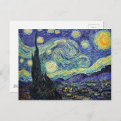 Van Goghs STARRY NIGHT Postkarte (Vorne/Hinten)