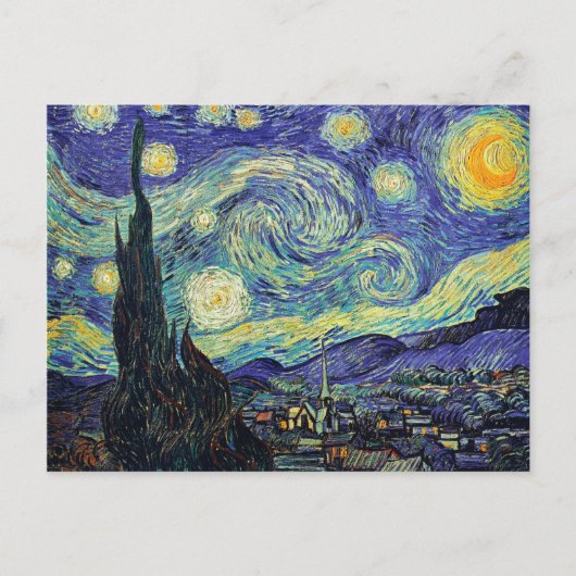 Van Goghs STARRY NIGHT Postkarte (Vorderseite)