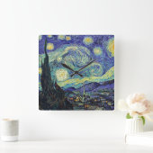 Van Gogh's Starry Night Quadratische Wanduhr (Zuhause)